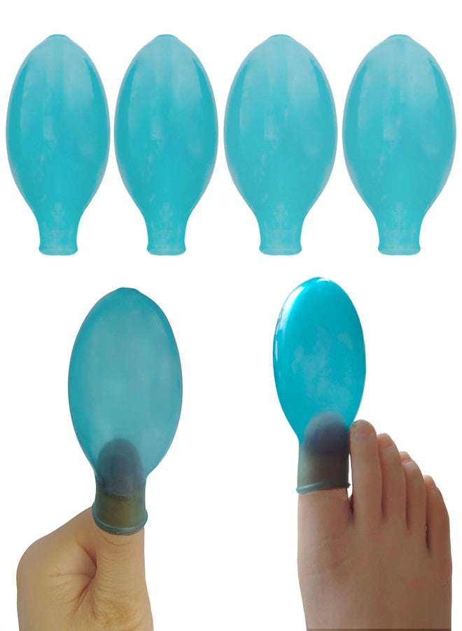 nsgglecher Finger Waterproof Sleeve, Toe Soak Sleeve, Reusable Silicone Nail Protector for Finger Cracking, Finger Pain and Shower Bath (4) - Image 1